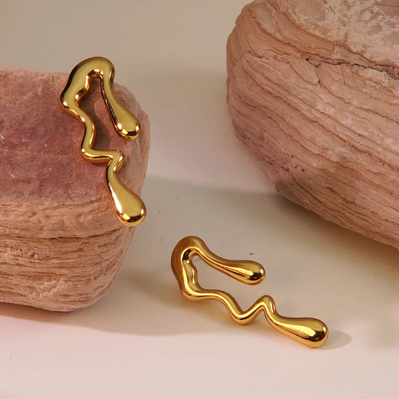 Abstract Tear Earring