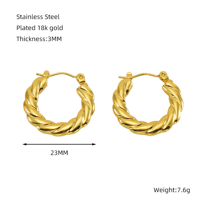 Twisted Hoop Earring