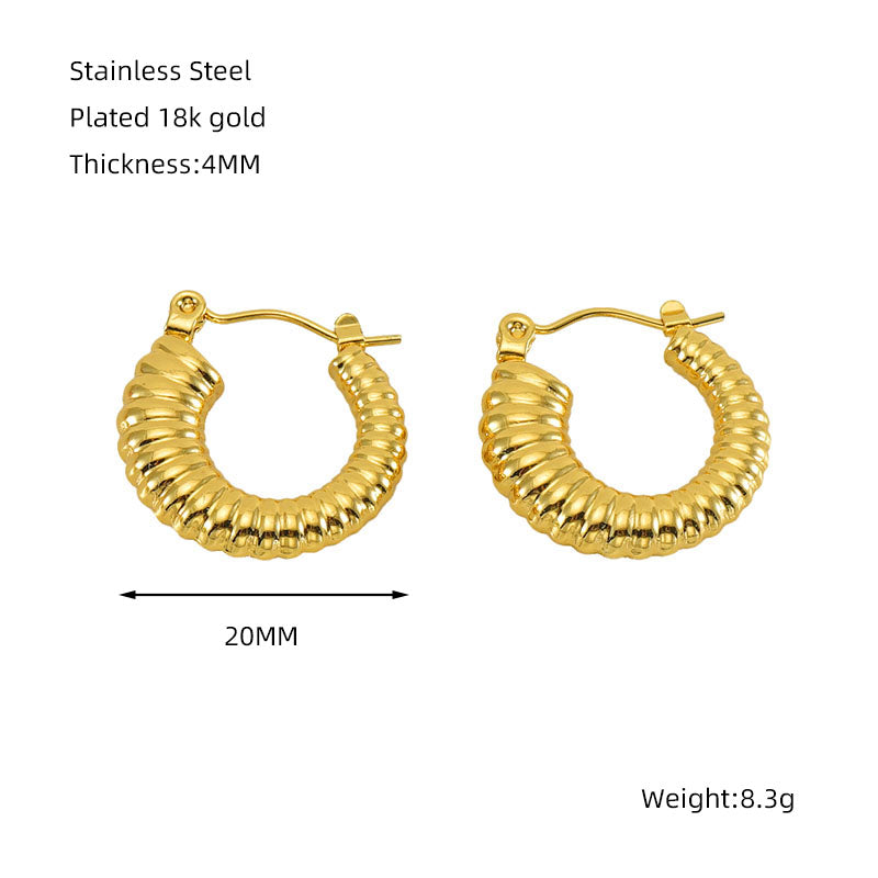 Snail Hoop Earring