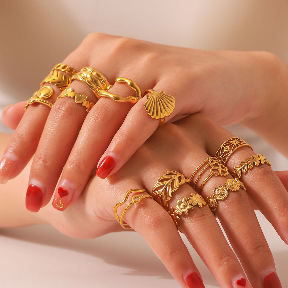 Clover Bubble Band Ring
