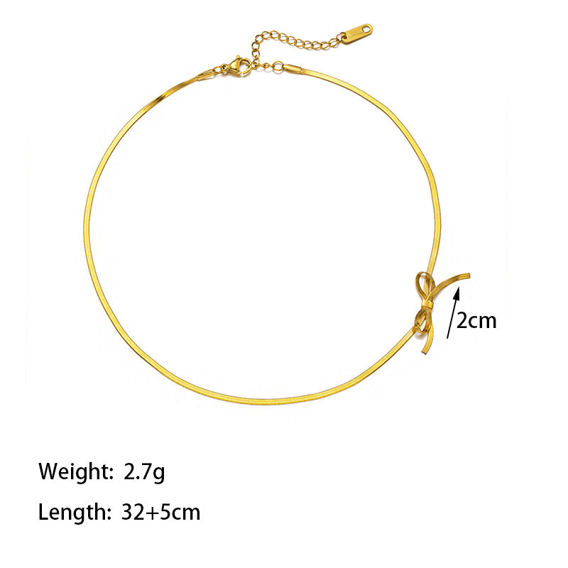 Trendy Bow Choker Necklace
