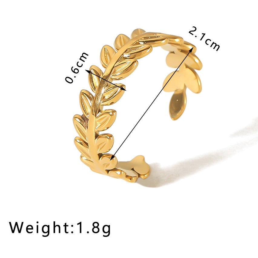 Leaf Band Ring