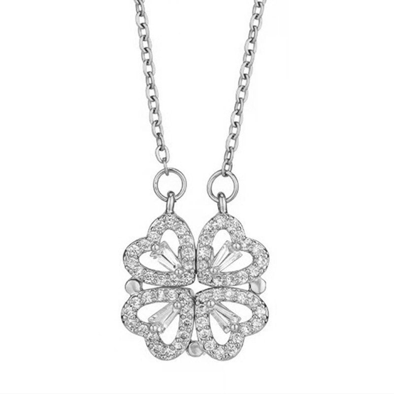 Rhinestone White Necklace