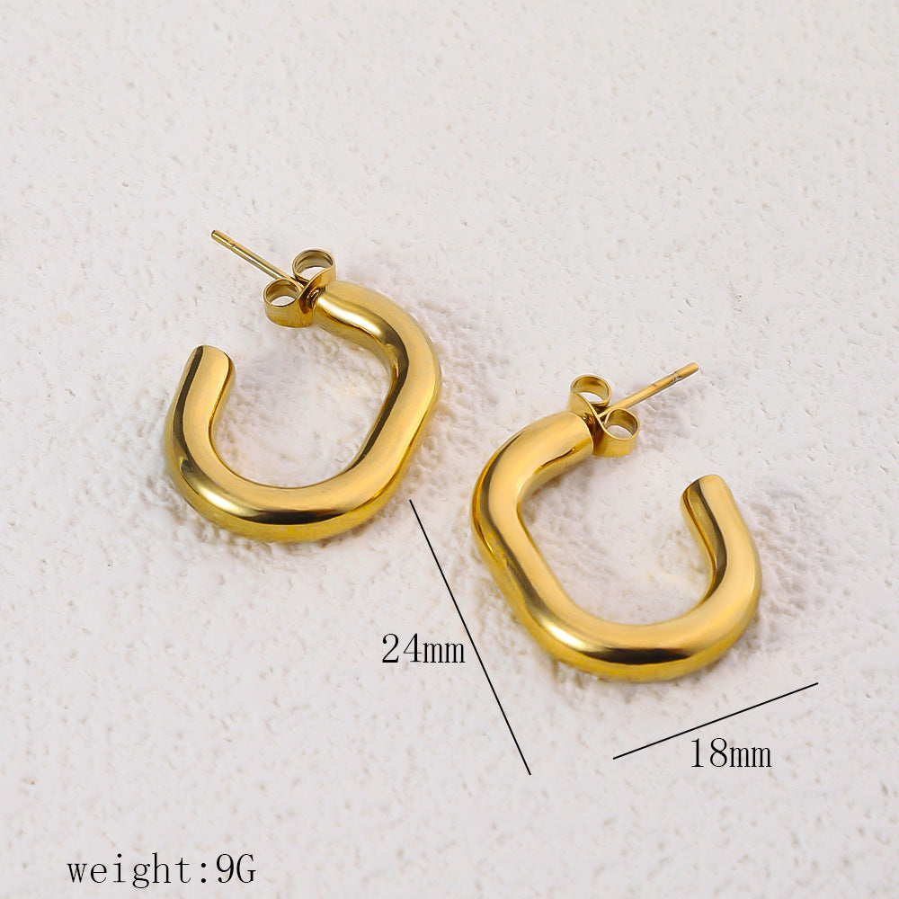 Half U Earring