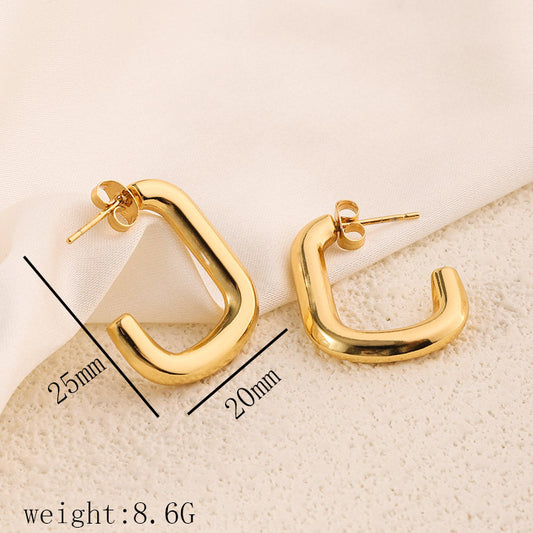 Half U Earring