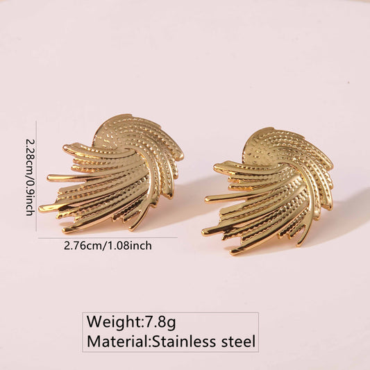 Chunky Vintage Texture Earring
