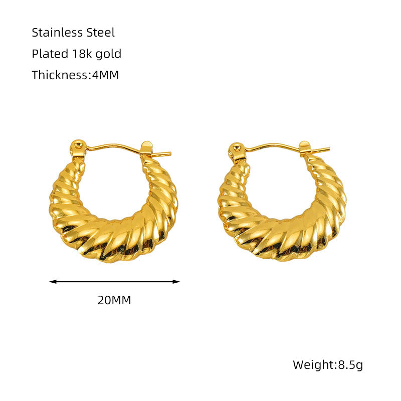 Croissant Hoop Earring