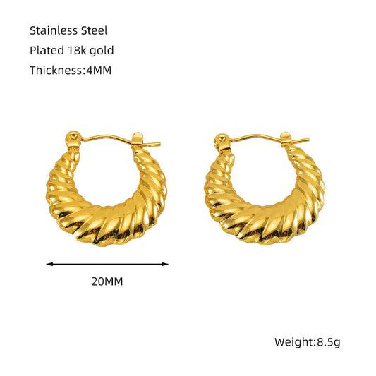 Croissant Hoop Earring