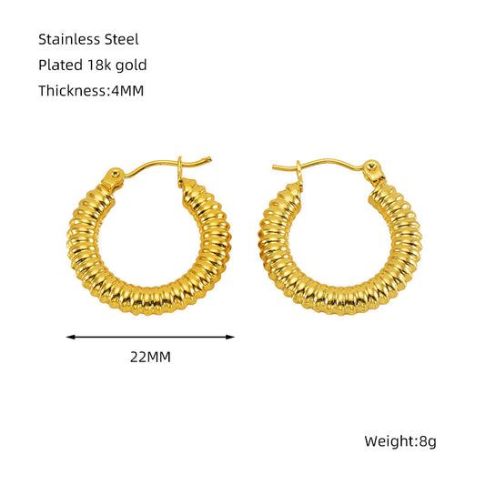 Coil Hoop Earring