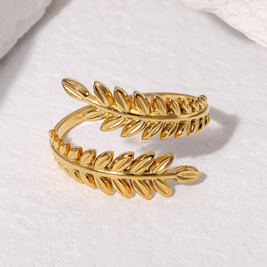 Open Leaf Ring