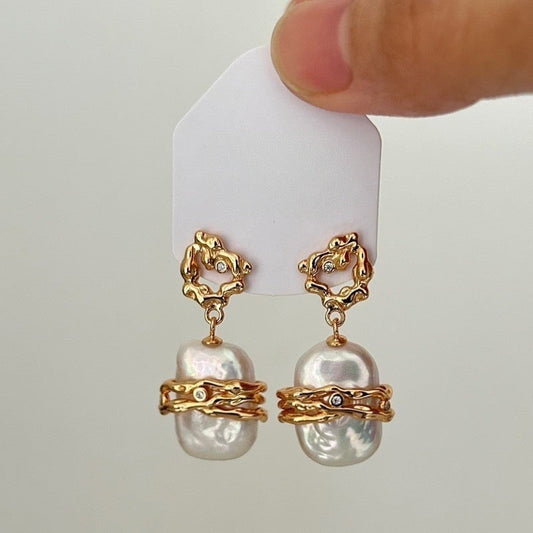 White Drop Earring