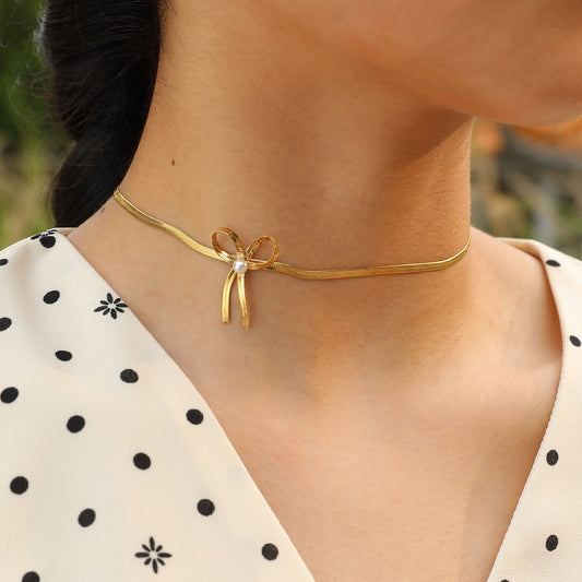 Bow Choker Necklace