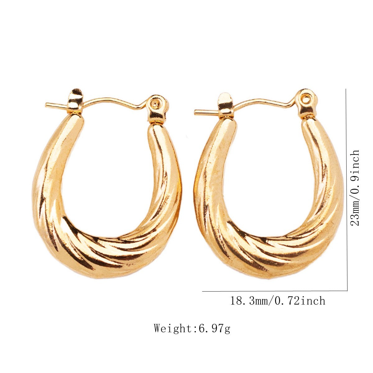 Twisted Hoop Earring