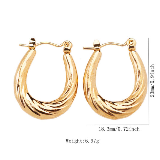 Twisted Hoop Earring