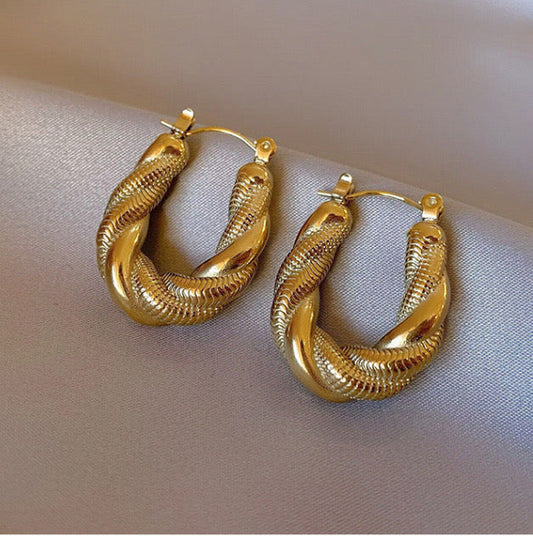Twisted Hoop Earring