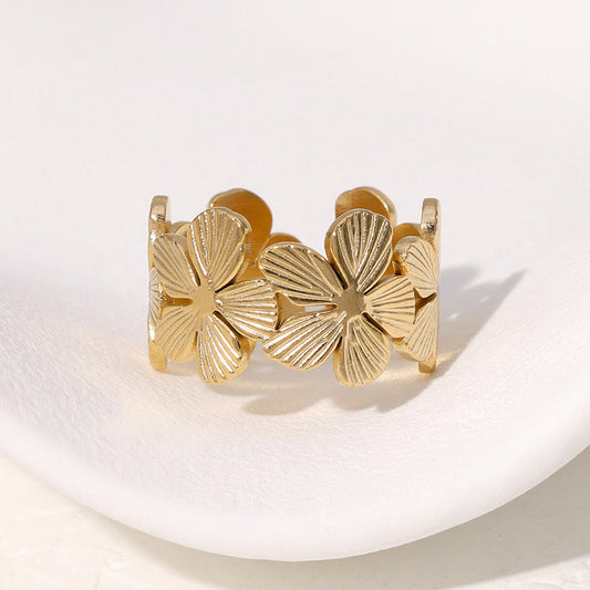 Flower Band Ring