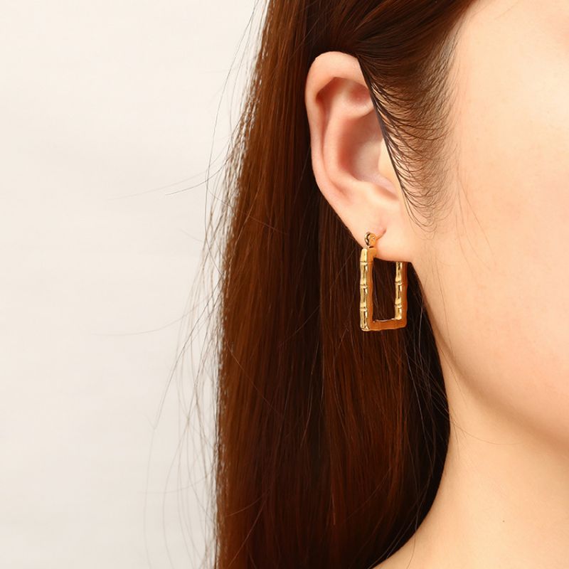Rectangular Hoop Earring