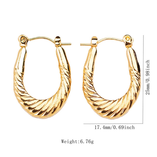 Snail Hoop Earring
