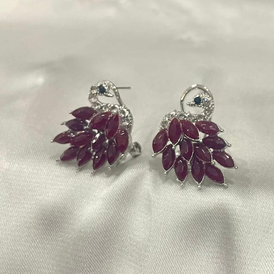Flamingo White Earrings