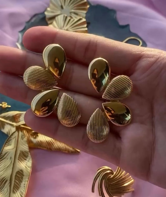 Half Flower Earring