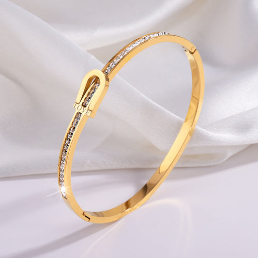 Horse Shoe Stone Bracelet