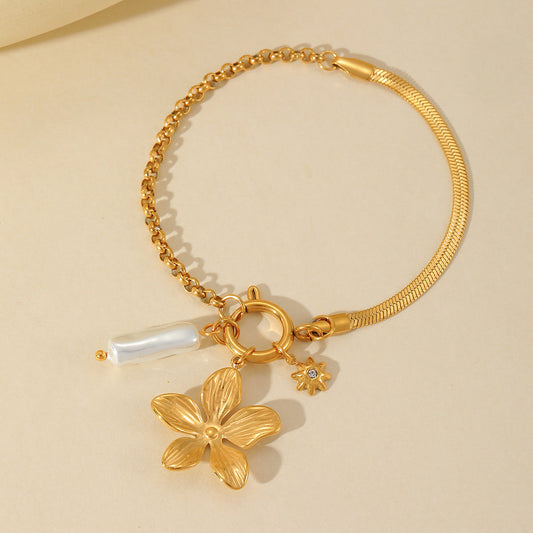 Flower Charm Bracelet