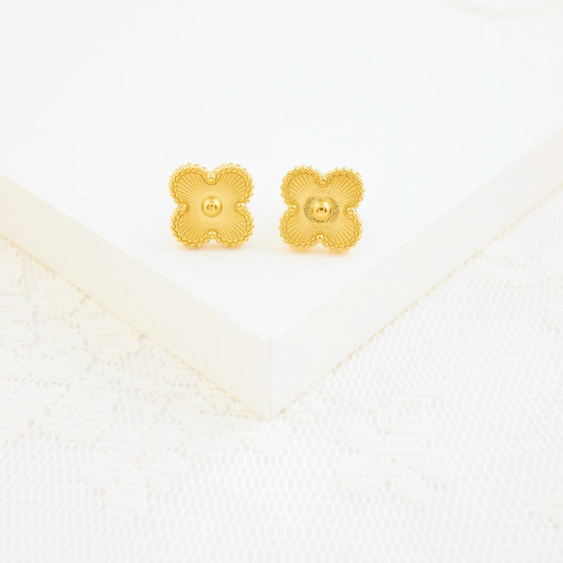 Golden Clover Earring