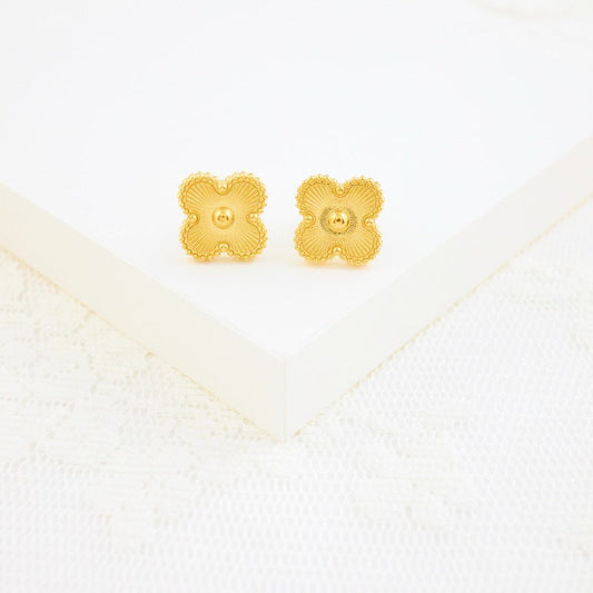 Golden Clover Earring
