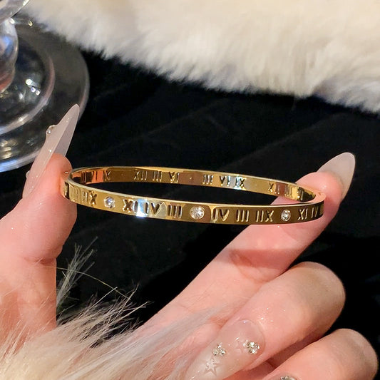 A++ Stones Roman Numbers Bracelet
