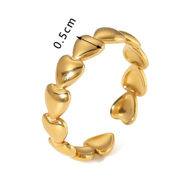 Heart Band Ring