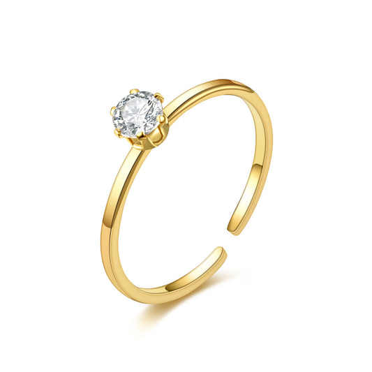 Lady Geometric Stone Ring
